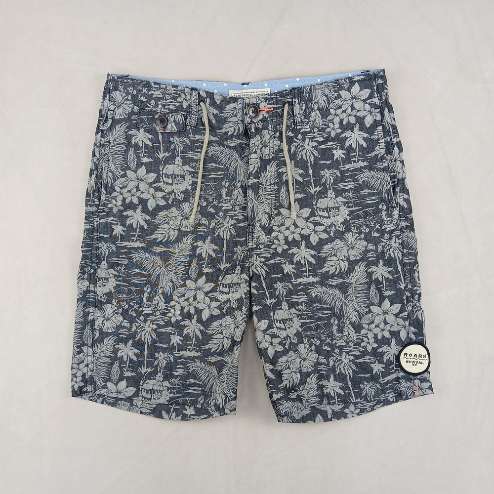 Roark 30x8 Mens Chino Shorts Drawstring Knit Casual